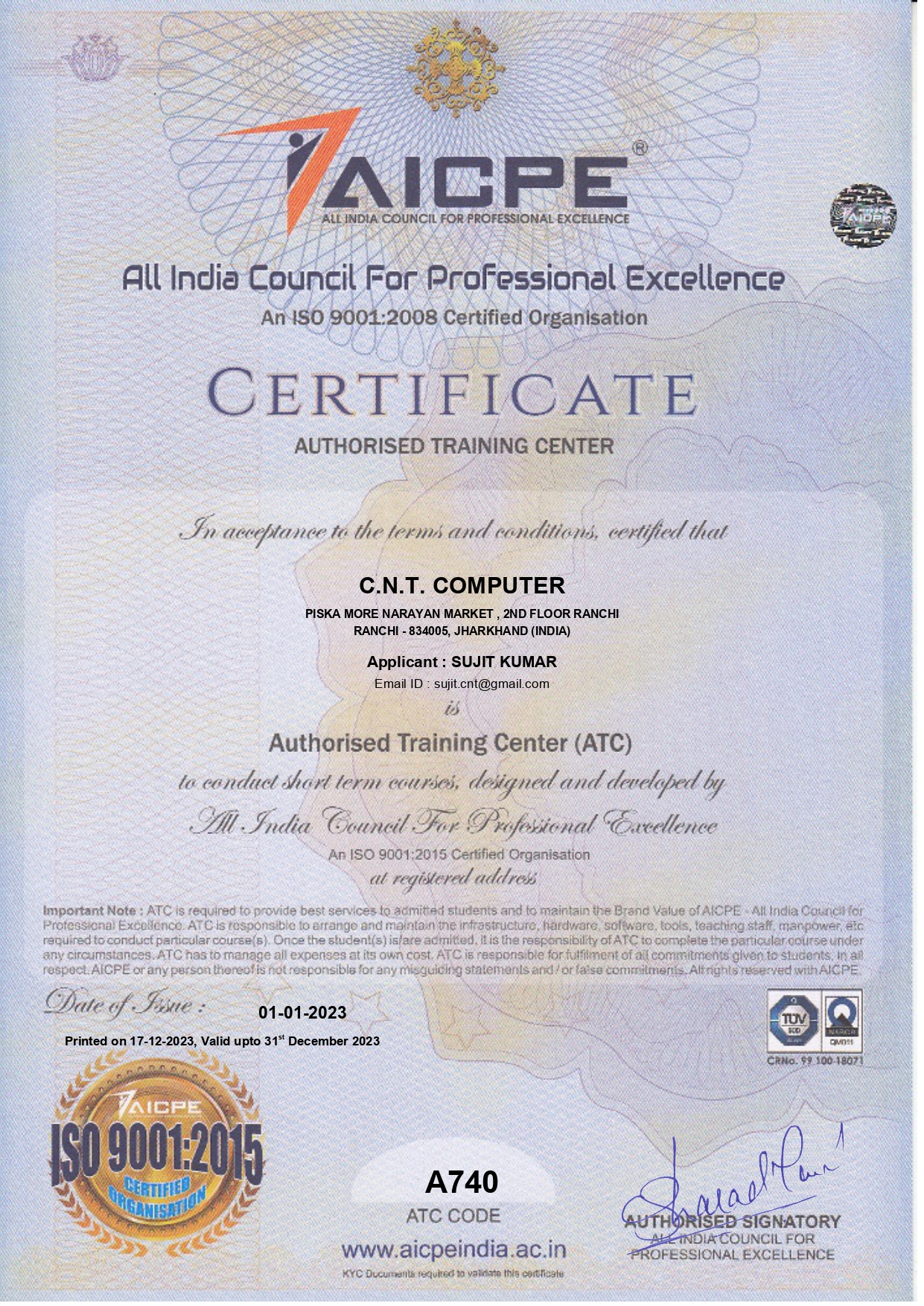 All india council for Professional Excellence